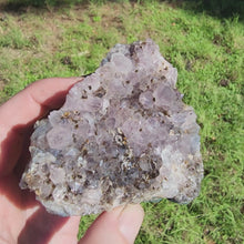 Load and play video in Gallery viewer, Amethyst w Goethite Geode Fragment

