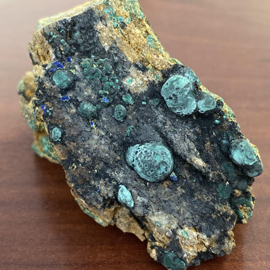 Malachite after Azurite Pseudomorph - The Crystal Connoisseurs