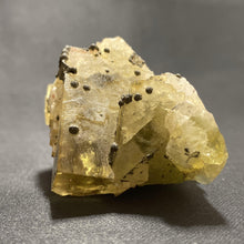 Load image into Gallery viewer, Yellow Fluorite with Pyrite - The Crystal Connoisseurs

